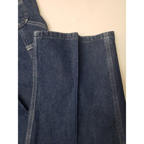 Carhartt Overalls Mens 38x32 Blue Denim 100% Cotton RN#14806 Pre Owned - Picture 10 of 13